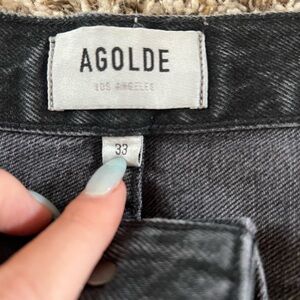 Agolde mid-rise buttonfly Charcoal Women's Jeans